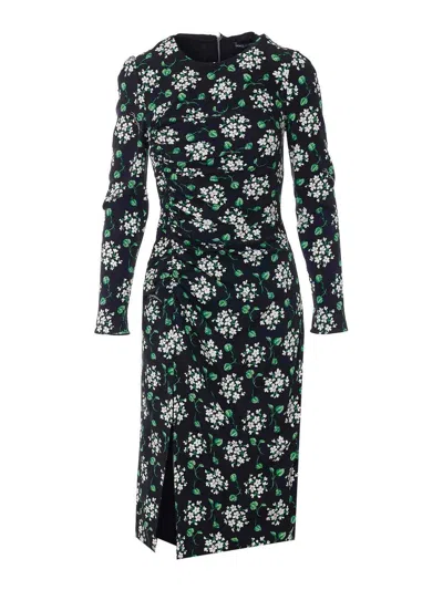 Dolce & Gabbana Bblack Dress In Multi