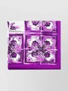 Dolce & Gabbana Vibrant Floral Square Scarf In Purple