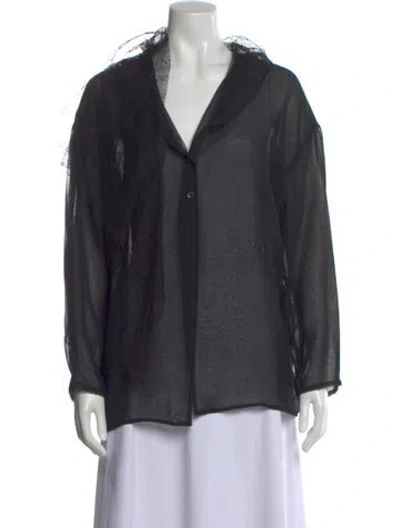 Pre-owned Dolce & Gabbana Vintage 1990's Blouse In Black