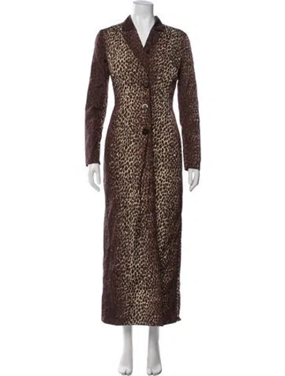 Pre-owned Dolce & Gabbana Vintage 1990's Coat In Brown