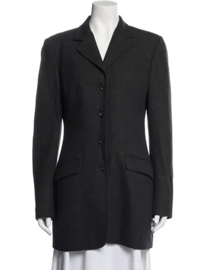 Pre-owned Dolce & Gabbana Vintage 1990's Coat In Grey