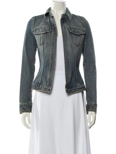 Pre-owned Dolce & Gabbana Vintage 1990's Denim Jacket In Blue