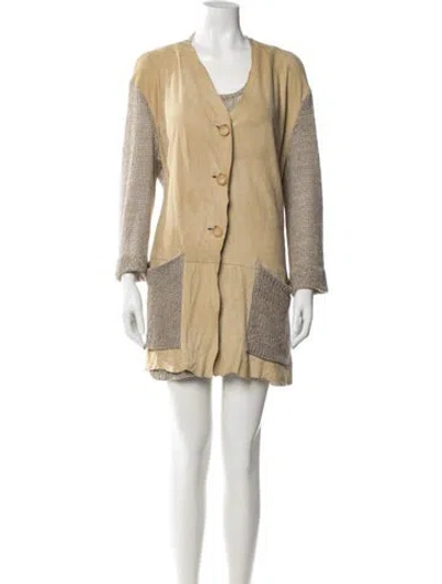 Pre-owned Dolce & Gabbana Vintage 1990's Dress Set In Neutral