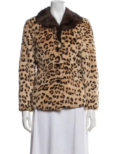Pre-owned Dolce & Gabbana Vintage 1990's Fur Jacket In Brown