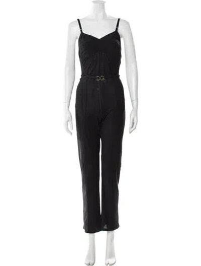 Pre-owned Dolce & Gabbana Vintage 1990's Jumpsuit In Black