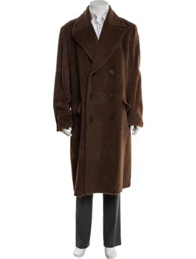 Pre-owned Dolce & Gabbana Vintage 1990's Overcoat In Brown