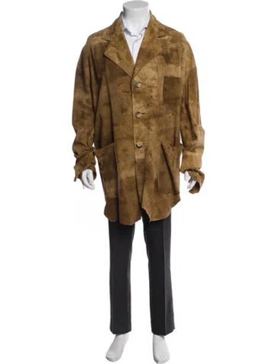 Pre-owned Dolce & Gabbana Vintage 1990's Overcoat In Brown