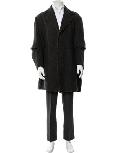 Pre-owned Dolce & Gabbana Vintage 1990's Overcoat In Green
