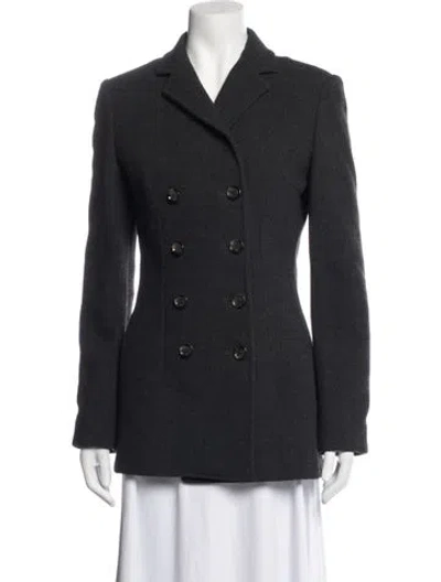 Pre-owned Dolce & Gabbana Vintage 1990's Peacoat In Grey