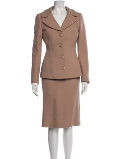 Pre-owned Dolce & Gabbana Vintage 1990's Skirt Suit In Neutral