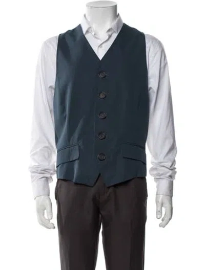 Pre-owned Dolce & Gabbana Vintage 1990's Suit Vest In Blue