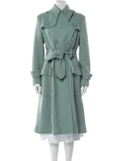 Pre-owned Dolce & Gabbana Vintage 1990's Trench Coat In Blue