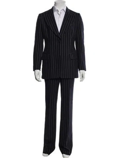 Pre-owned Dolce & Gabbana Vintage 1990's Two-piece Suit In Blue