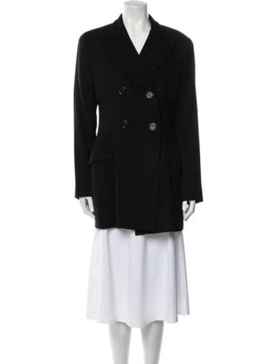 Pre-owned Dolce & Gabbana Vintage 1992 Peacoat In Black