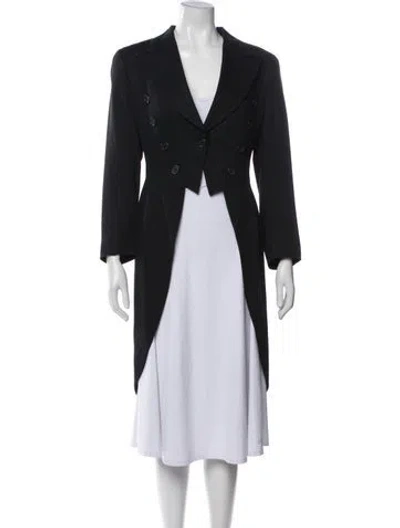 Pre-owned Dolce & Gabbana Vintage 1993 Coat In Black