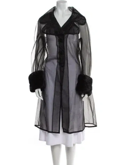 Pre-owned Dolce & Gabbana Vintage 1995 Coat In Black