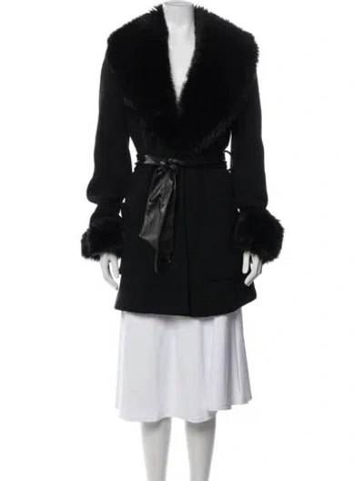 Pre-owned Dolce & Gabbana Vintage 1995 Coat In Black