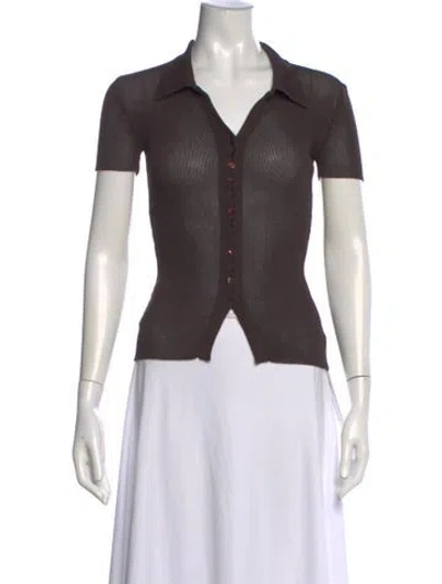 Pre-owned Dolce & Gabbana Vintage 1996 Polo In Brown
