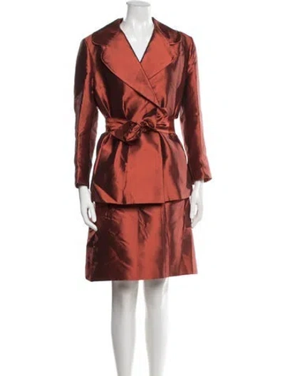 Pre-owned Dolce & Gabbana Vintage 1996 Skirt Set In Orange