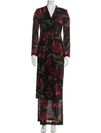 Pre-owned Dolce & Gabbana Vintage 1997 Skirt Set In Black/red