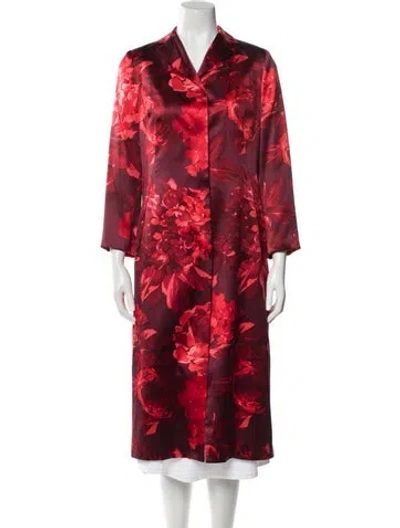 Pre-owned Dolce & Gabbana Vintage 1997 Trench Coat In Red