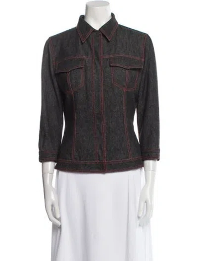 Pre-owned Dolce & Gabbana Vintage 1999 Denim Jacket In Multi