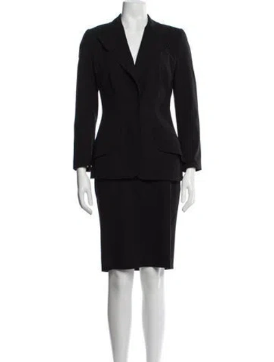 Pre-owned Dolce & Gabbana Vintage 1999 Skirt Suit In Black