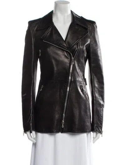 Pre-owned Dolce & Gabbana Vintage 2000's Biker Jacket In Black