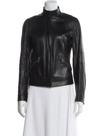 Pre-owned Dolce & Gabbana Vintage 2000's Biker Jacket In Black