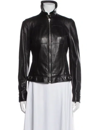 Pre-owned Dolce & Gabbana Vintage 2000's Biker Jacket In Black