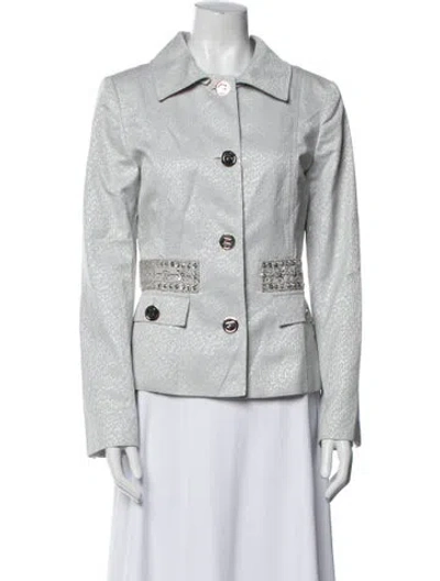 Pre-owned Dolce & Gabbana Vintage 2000's Blazer In Gray