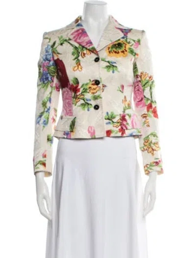 Pre-owned Dolce & Gabbana Vintage 2000's Blazer In White