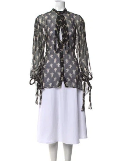 Pre-owned Dolce & Gabbana Vintage 2000's Blouse W/ Tags In Black