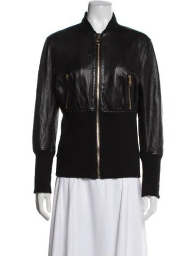 Pre-owned Dolce & Gabbana Vintage 2000's Bomber Jacket In Black