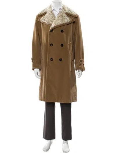Pre-owned Dolce & Gabbana Vintage 2000's Coat In Brown