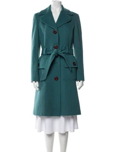 Pre-owned Dolce & Gabbana Vintage 2000's Coat In Green