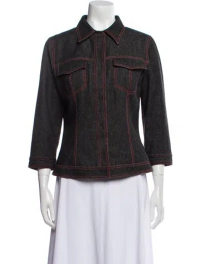 Pre-owned Dolce & Gabbana Vintage 2000's Denim Jacket In Blue