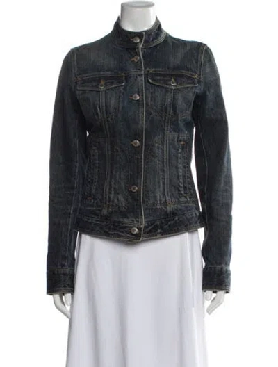 Pre-owned Dolce & Gabbana Vintage 2000's Denim Jacket In Blue