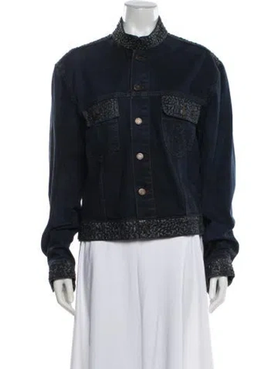 Pre-owned Dolce & Gabbana Vintage 2000's Denim Jacket In Blue