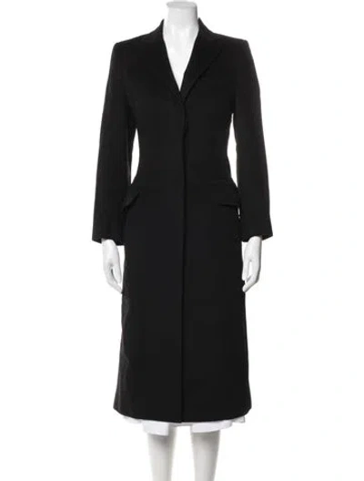 Pre-owned Dolce & Gabbana Vintage 2000's Faux Fur Coat In Black