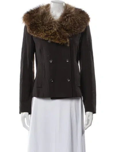 Pre-owned Dolce & Gabbana Vintage 2000's Jacket In Brown