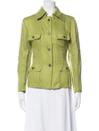 Pre-owned Dolce & Gabbana Vintage 2000's Jacket In Green