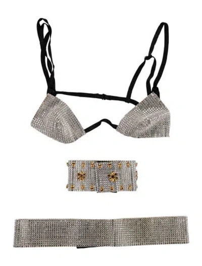 Pre-owned Dolce & Gabbana Vintage 2000 Lounge Set In Black/silver
