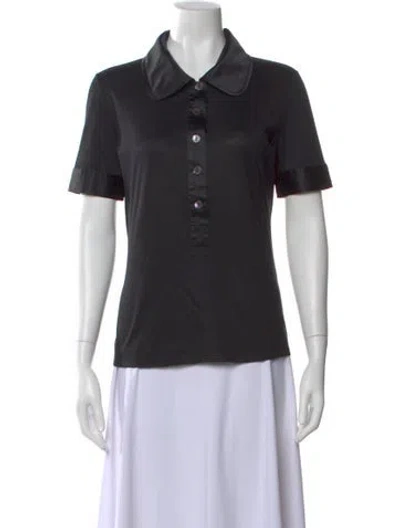 Pre-owned Dolce & Gabbana Vintage 2000's Polo In Black