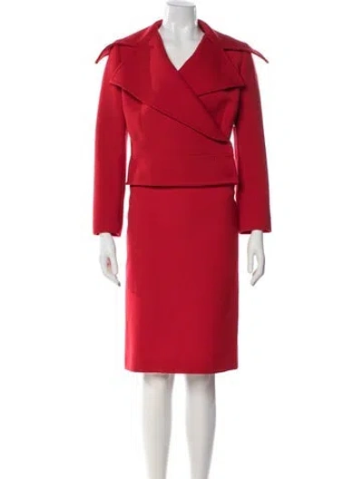 Pre-owned Dolce & Gabbana Vintage 2000's Skirt Set In Red