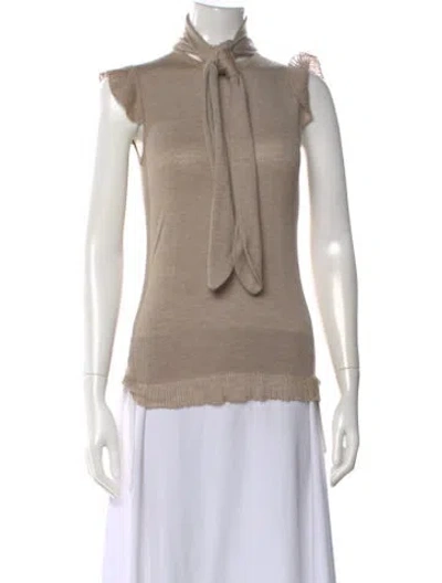 Pre-owned Dolce & Gabbana Vintage 2000's Top In Neutral