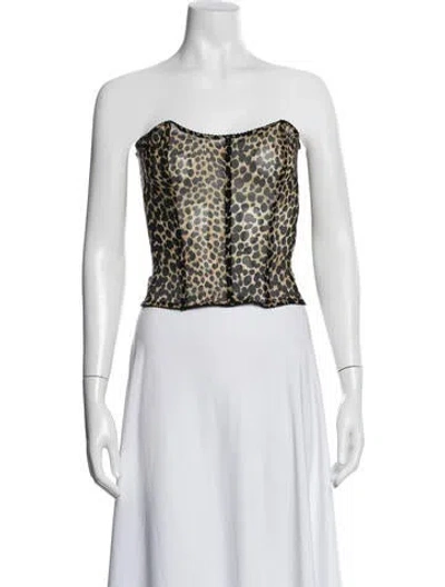 Pre-owned Dolce & Gabbana Vintage 2000's Top In Neutral