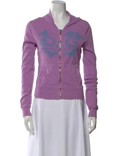 Pre-owned Dolce & Gabbana Vintage 2000's Top In Purple