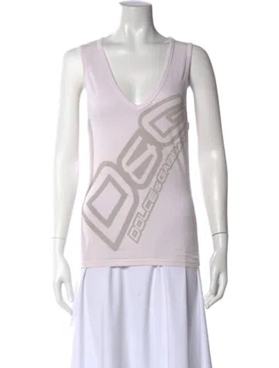 Pre-owned Dolce & Gabbana Vintage 2000's Top In White