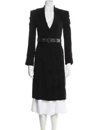 Pre-owned Dolce & Gabbana Vintage 2000's Trench Coat In Black